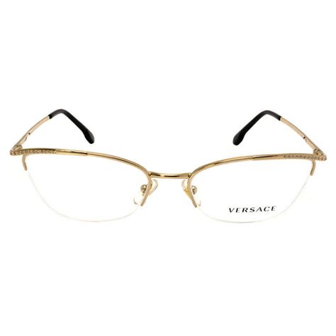 versace ve 1250 1252gold|Versace Ladies Gold Tone Cat Eye Eyeglass Frames .